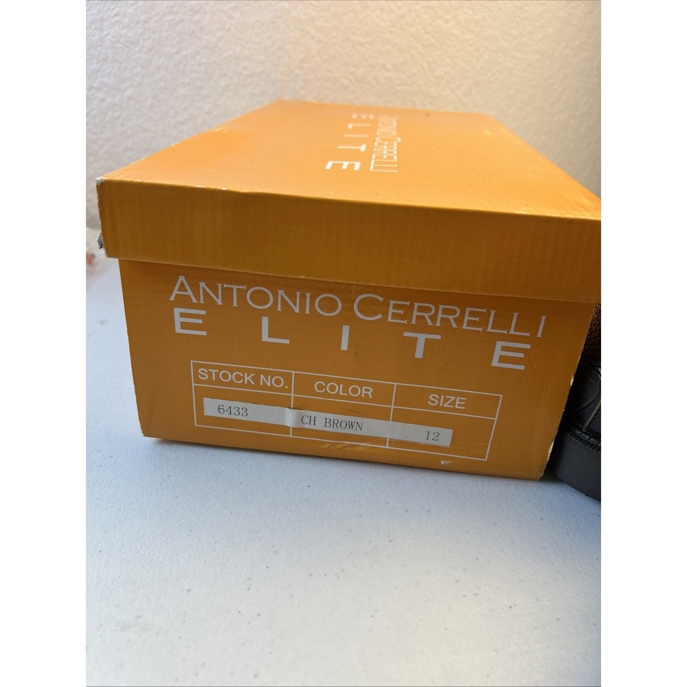 Antonio Cerrelli  ELITE Brown Leather NICE Lace-up‎ Dress Shoes mens size 12 - Picture 11 of 11